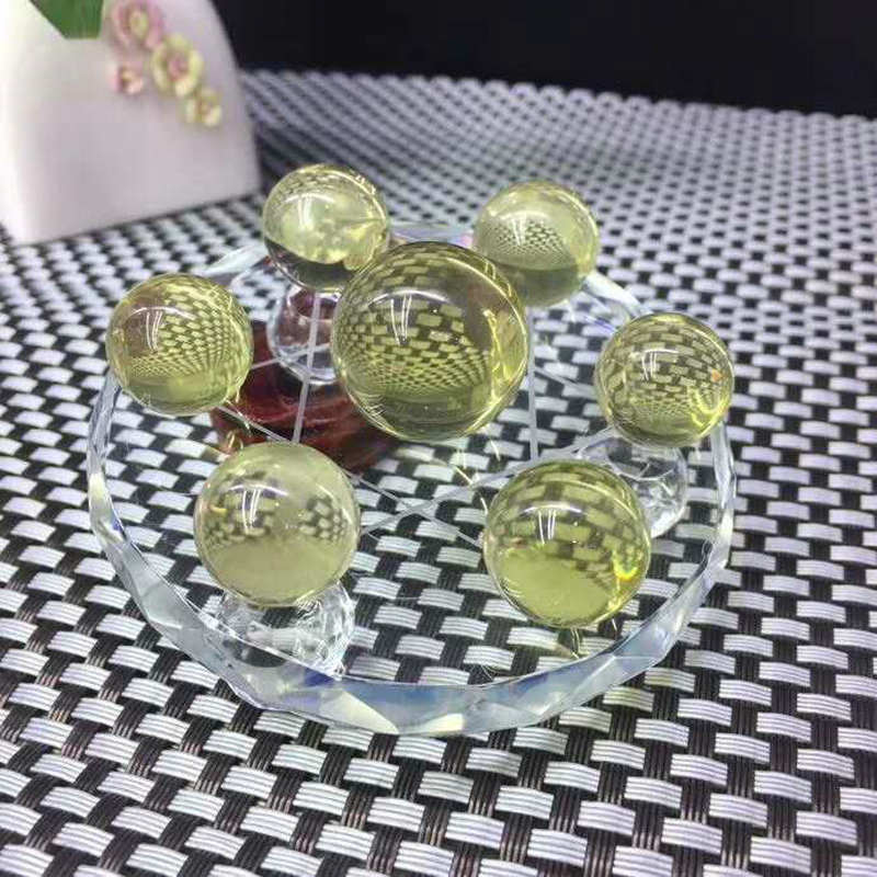 Wholesale natural pink crystal Seven Star array pink Amethyst ball crystal craft gift office home accessories