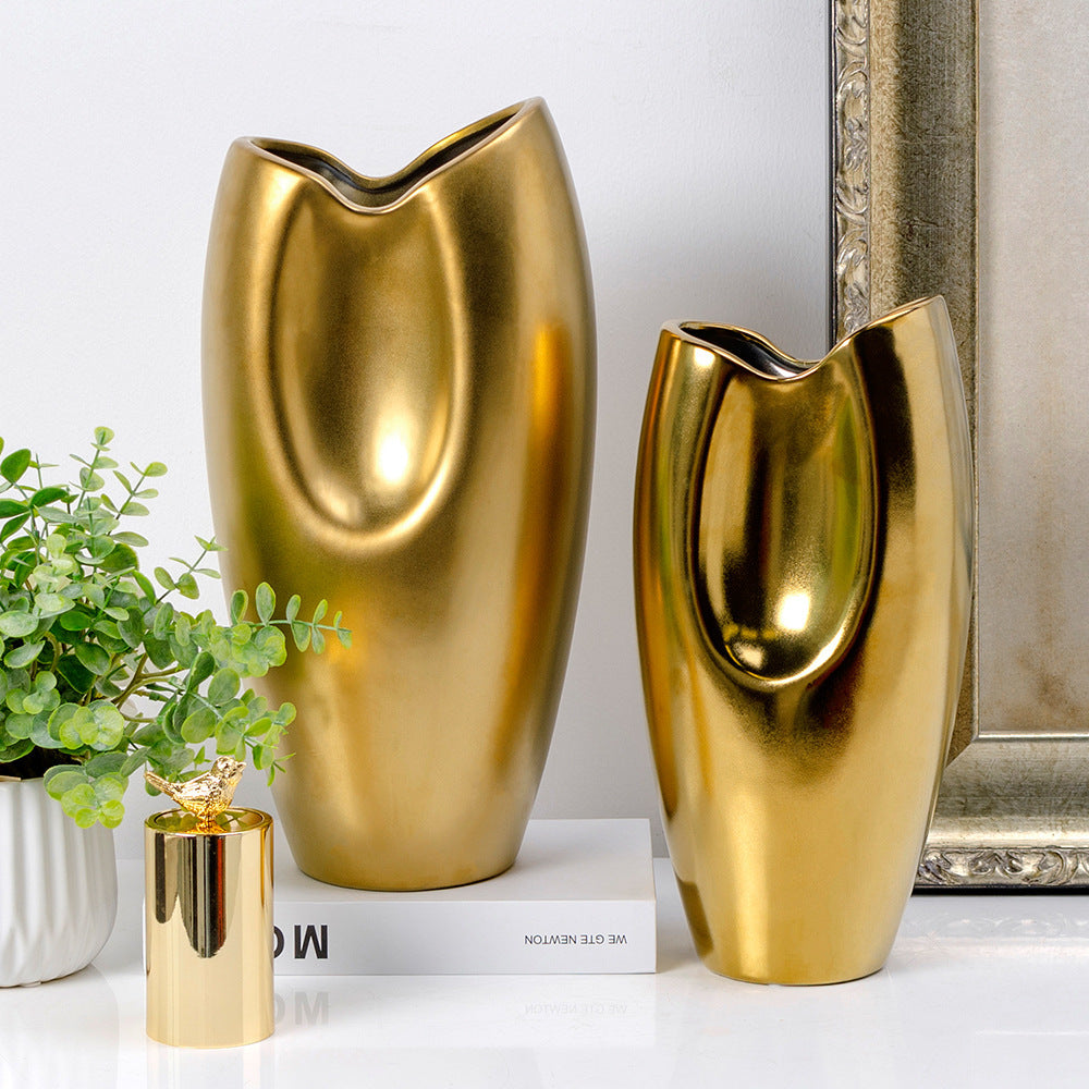 Creative Living Room Decoration Vase Modern Home Accessories Ceramic Crafts Ornaments