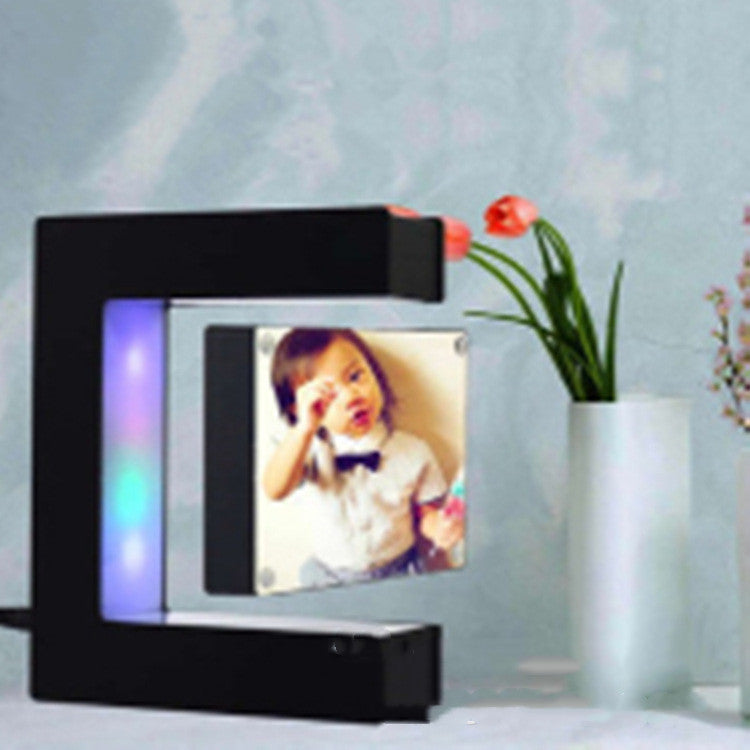 Magnetic Levitation Photo Frame E Shaped High Tech Creative Home Decoration