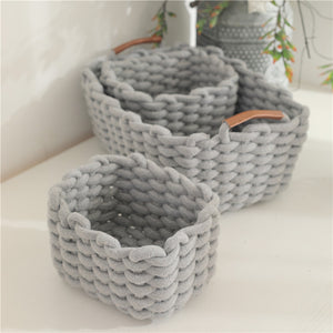 Home Cotton Cord Braided Storage Basket